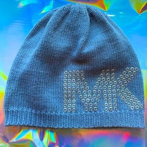 Michael Kors | Women's MK Logo Studded Beanie | Gray | Size: O/S